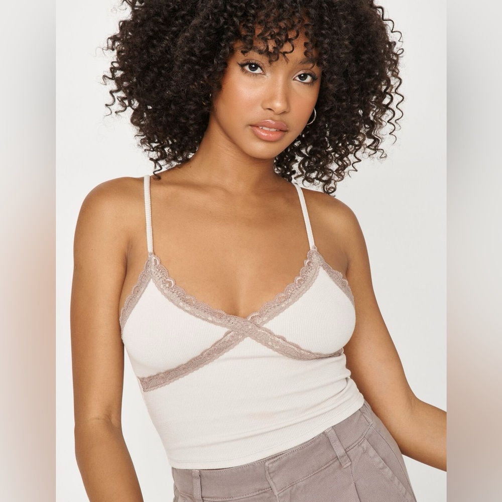 Garage lace cami tee